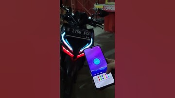 Vario Pasang Lampu Alis Android RGB (Cek Komentar) #short #modifmotor #vario #lampumotor #lampualis