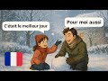 LEARN French with Simple Conversations (A1-A2) | Winter and Christmas dialogues