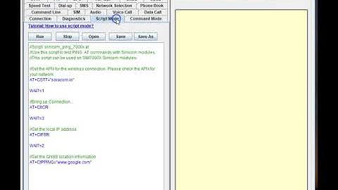 Ping testing with SIM7000 script