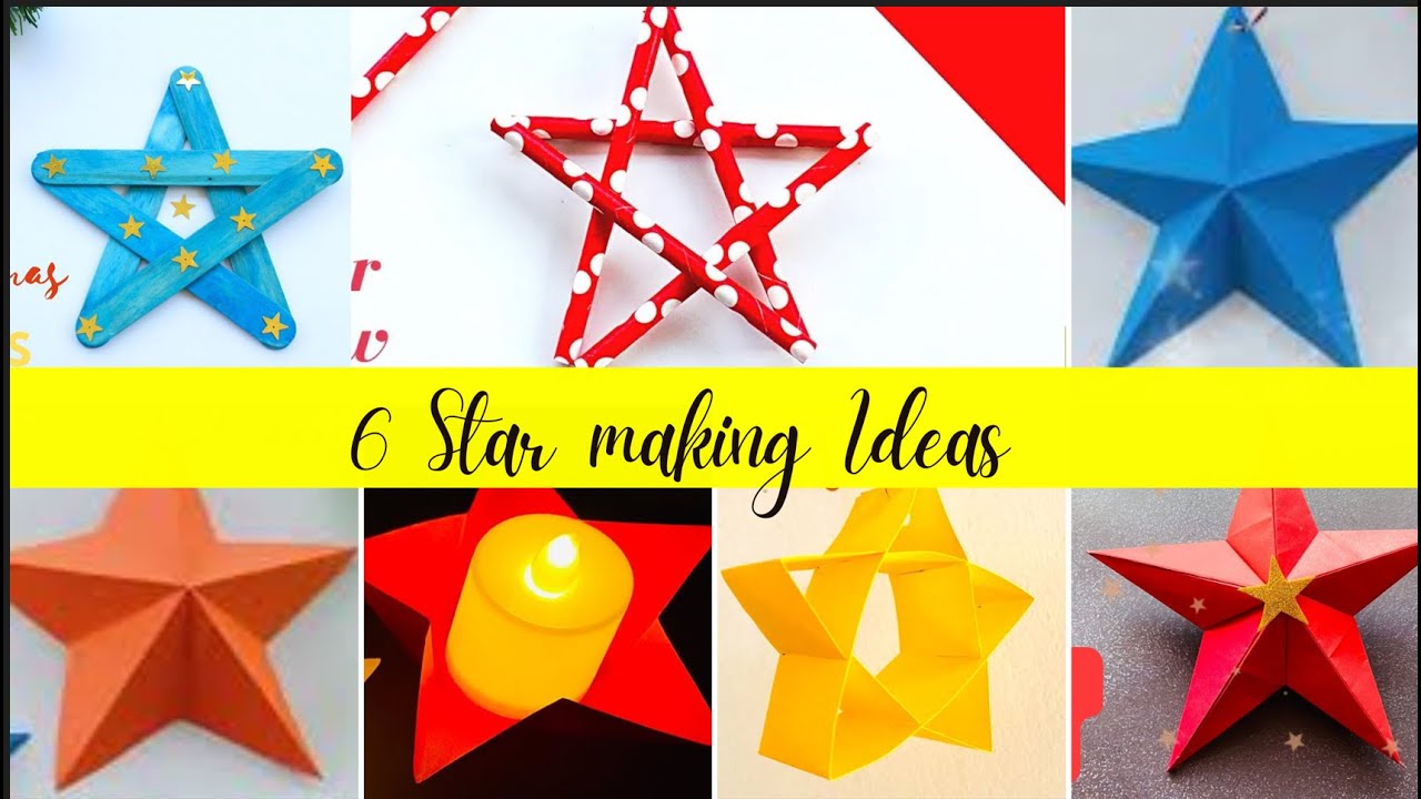 Paper Straw Star Decorations - DIY Tutorial by