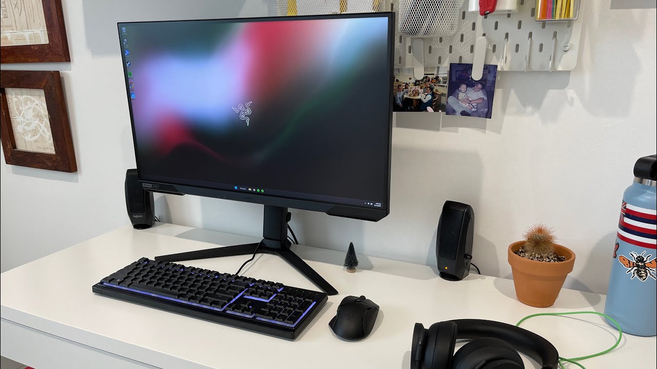 Gaming PC setup + Samsung G50a monitor + IKEA desk YouTube