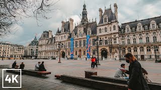 PARIS WALK - A WALK around the PARIS CITY HALL - 4K (Mairie de Paris)