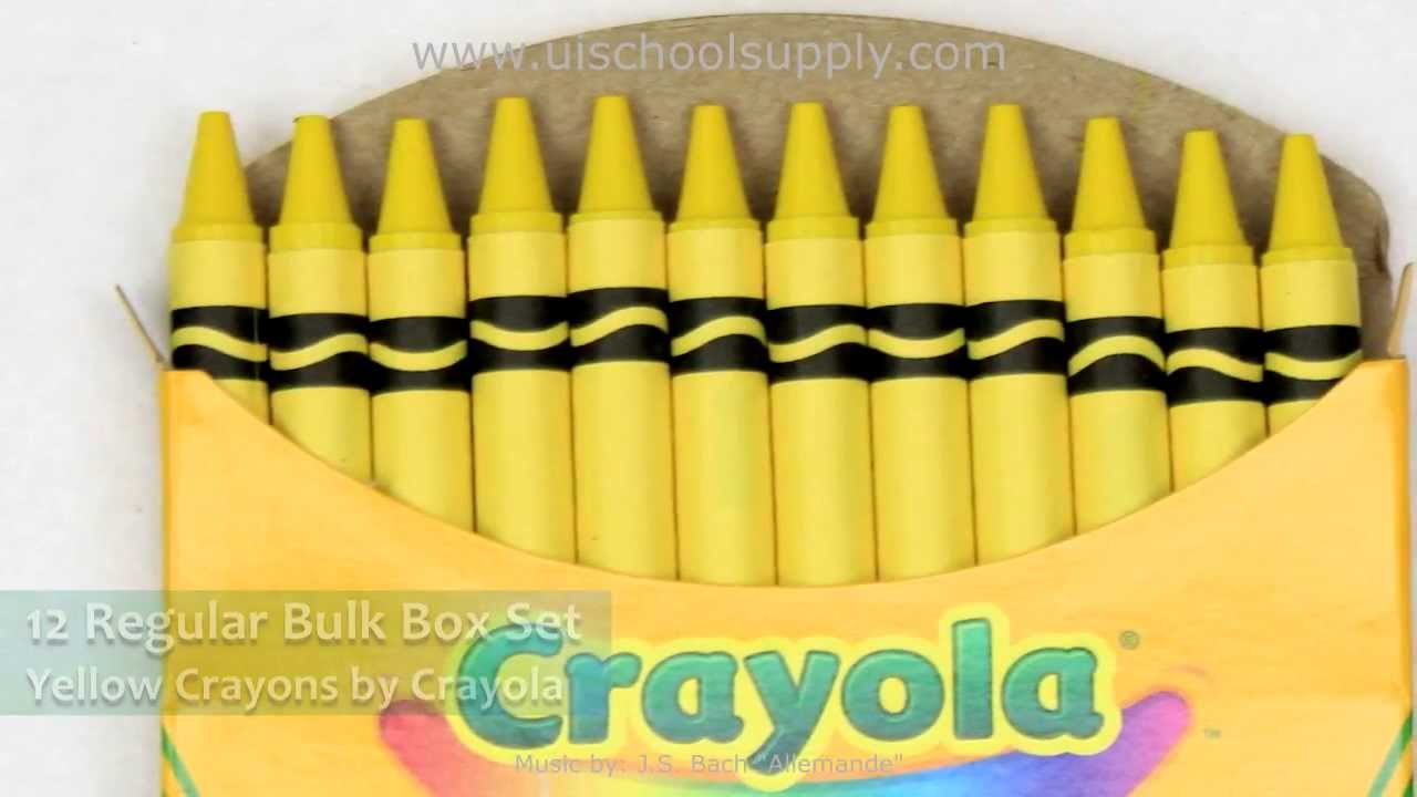 Crayola Bulk Crayons, Yellow, 12/Box (52-0836-034)