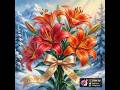 Color Up By Number - Bouquet With The Inscription Happy New Year (Mystery Pics)