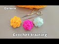 آموزش بافت گل رز بسیار زیبا   