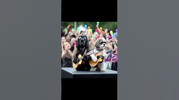 Thumbnail of Zwei Hunde rocken die Bühne – Gitarren-Duo mit Gute-Laune-Garantie! 🐶🎸🎶