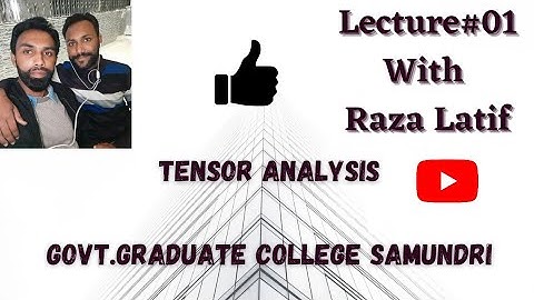 Introduction to Tensor Analysis , Some Definations and it