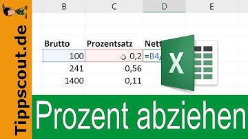 Subtracting a percentage in Excel