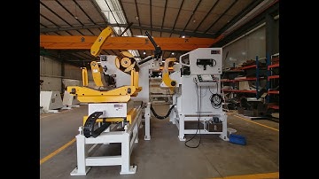 Decoiler Straightener Feeder 3 in 1 for 1000mm wide (GLK3-1000N) to South Africa Testing Video 1