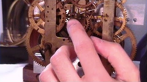 Clock Repair Basics. Adjustments to speed up the running clock time or slow down the clock timing