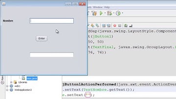Uso de JTextfield y JLabel  en java
