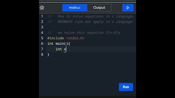 How to solve equations in c language.