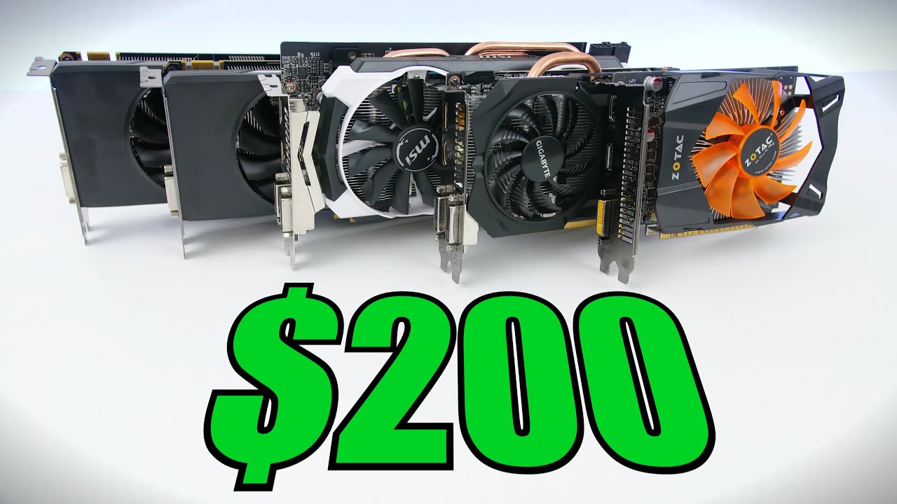 Top 5 Best Graphics Cards Under 200 Early 2016 YouTube