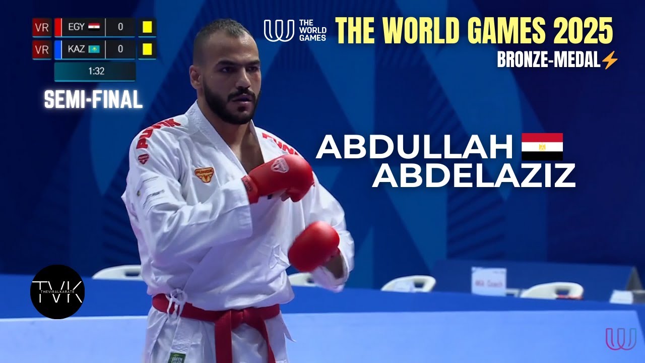 World Games 2025 | Abdullah Abdelaziz (EGY) vs N Azhikanov (JPN) -75KG Male Bronze l Karate 