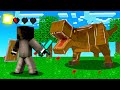 FIGHTING a KING T-REX in JurassiCraft