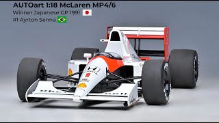 AUTOart 1:18 McLaren MP4/6 Ayrton Senna Winner Japanese GP 1991