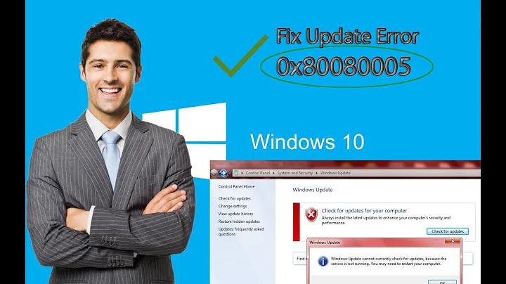 0x80080005 - Fix Windows 10 Update Error