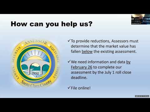 Assessor Workshop for owners of commercial property impacted by Covid seeking temporary reduction