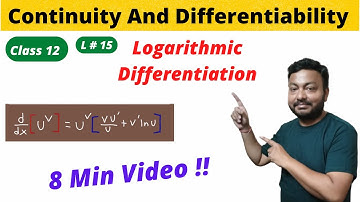 logarithmic differentiation | derivatives of logarithmic functions | calculus class 12 maths