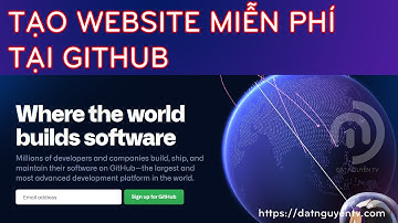 Cách tạo web miễn phí với tên miền và hosting từ Github