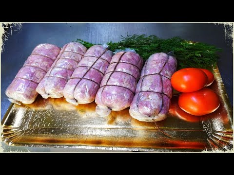 Video: Homemade Cooked Sausage: Recipe