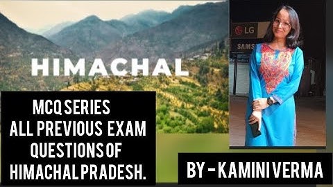 MCQ Series  ( Part -14 ) Of HIMACHAL PRADESH by Kamini Verma #hpas #hpallied #hpnt #hptgtcommission🧿