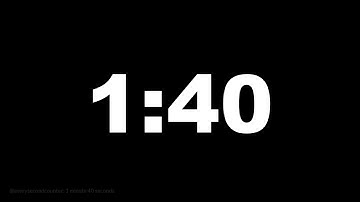 1 minute 40 seconds [100 secs] clock timer countdown || Alarm Focus