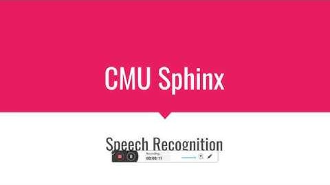 CMU Sphinx - Acoustic Model