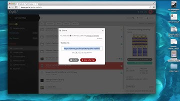 How to share files in the Pydio 6 Web Application