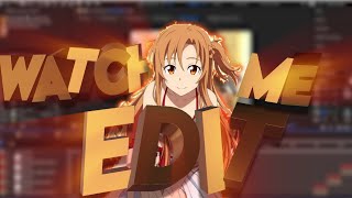 Watch me edit / Timelapse - After Effects