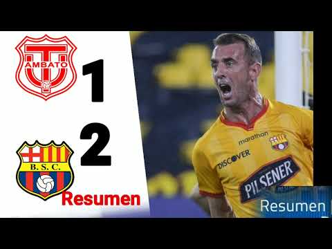 TECNICO UNIVERSITARIO vs BARCELONA 1 - 2 resumen ligapro