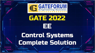GATE 2022 Exam Solutions I Control Systems I Electrical Engineering