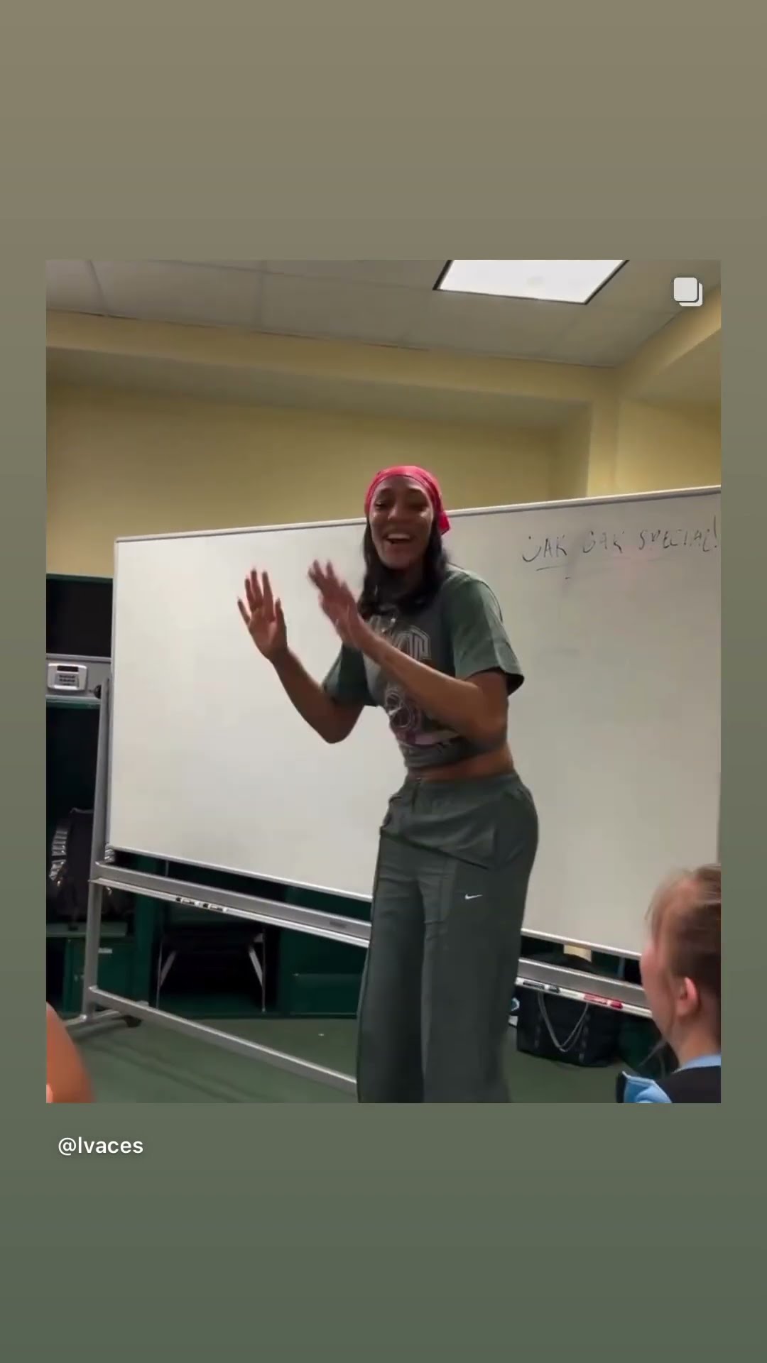 Aja Surprised UNC #hoodnews #AjaWilson #UNC #northcarolina #basketball #ballislife #omg #surprise