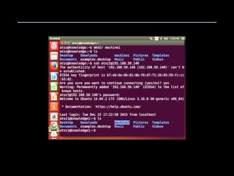Linux ssh (secure shell) remote communication