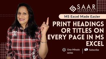 Print Headings or Titles on Every Page in MS Excel | MS Excel Made Easier | Excel Tutorial