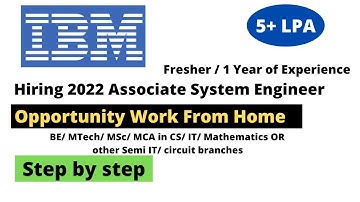 IBM off campus drive 2022 batch | IBM jobs for freshers 2022 |  #IBM | #job | IBM JOB