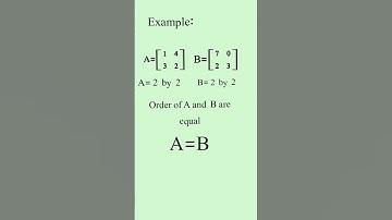 Equal matrices | #shorts