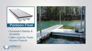 GatorDock Pontoon Float Video