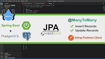 Spring Boot Restful + PostgreSQL + JPA @ManyToMany and Ways to Save and Update Records - Part 4