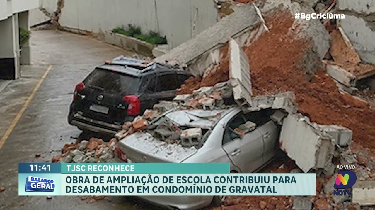 Obra em escola é apontada como causa de desabamento em Gravatal - QTU Questões do Universo