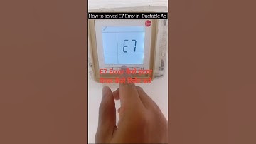 How to solved E7 Error in Ductable Ac |full practically video in Hindi -E7 error kaise reset kre