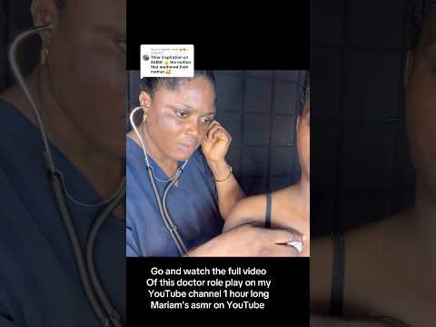Medical role play #asmrbubblegumcrackingandhair #mouthwhisper #asmrscalpmassage #mariamsasmr
