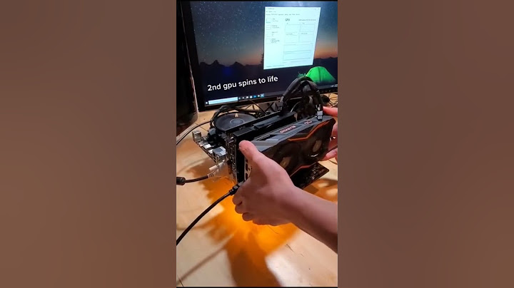 what if you plug a 2nd GPU into a running computer? #shorts