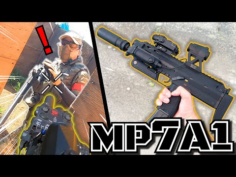 【サバゲー】東京マルイのMP7ガスブローバックの命中精度高すぎん？in大将軍 #MP7 #airsoft 