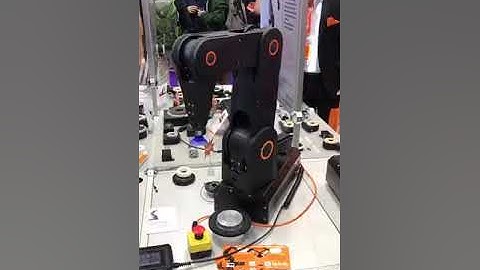 New robot alert! Check out the newest version of our robolink robotic arm! Robotics HannoverMesse ha