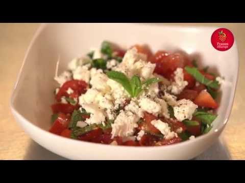 recette-:-salade-de-fraises-tomates-feta
