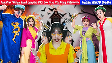 Tấm Cám Thi Đấu Squid Game Trò Chơi Con Mực Hoá Trang Halloween | Trả Thù SQUID GAME | Miu Miu TV