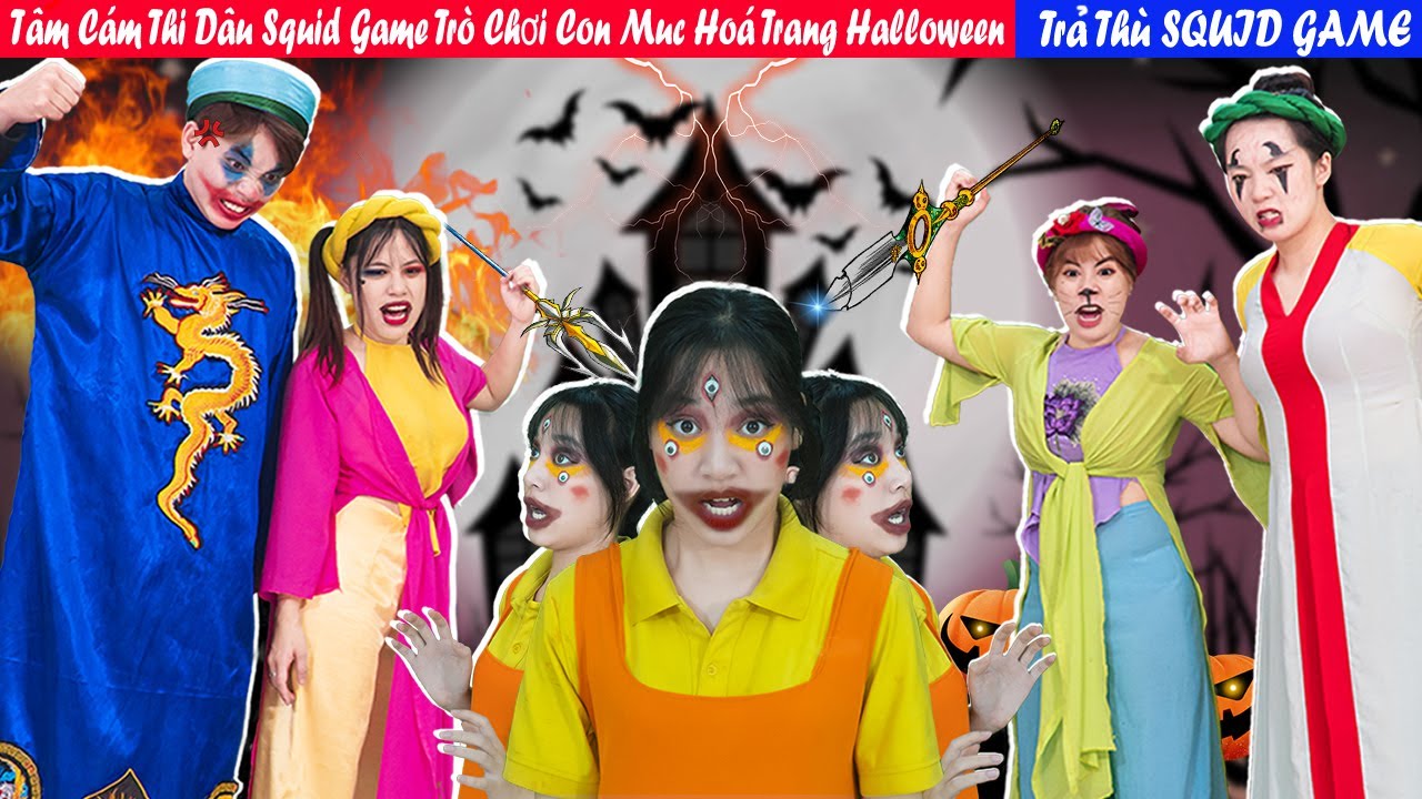 Tấm Cám Thi Đấu Squid Game Trò Chơi Con Mực Hoá Trang Halloween | Trả Thù  Squid Game | Miu Miu Tv - Youtube