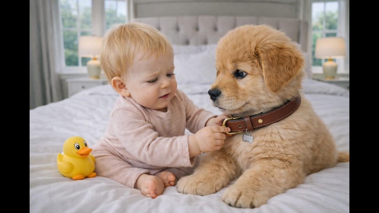 Innocent Baby Smile 😊 + Playful Puppy 🐶 | Family-Friendly Heartwarming Moments 🌟