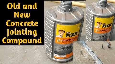 Old and New Concrete Jointing Compound I Dr Fixit PIDICRETE URP Used I Construction Joint